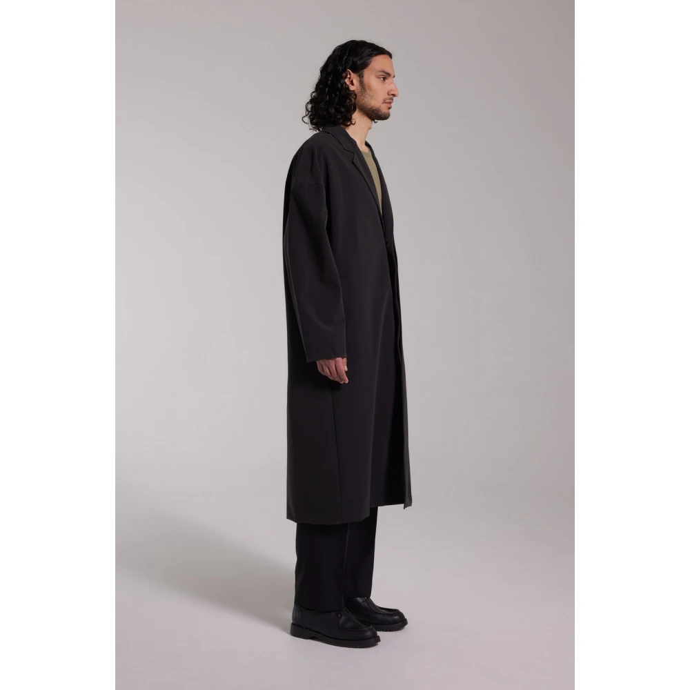 Stutterheim Mat Waterdichte Lange Regenjas Black Heren
