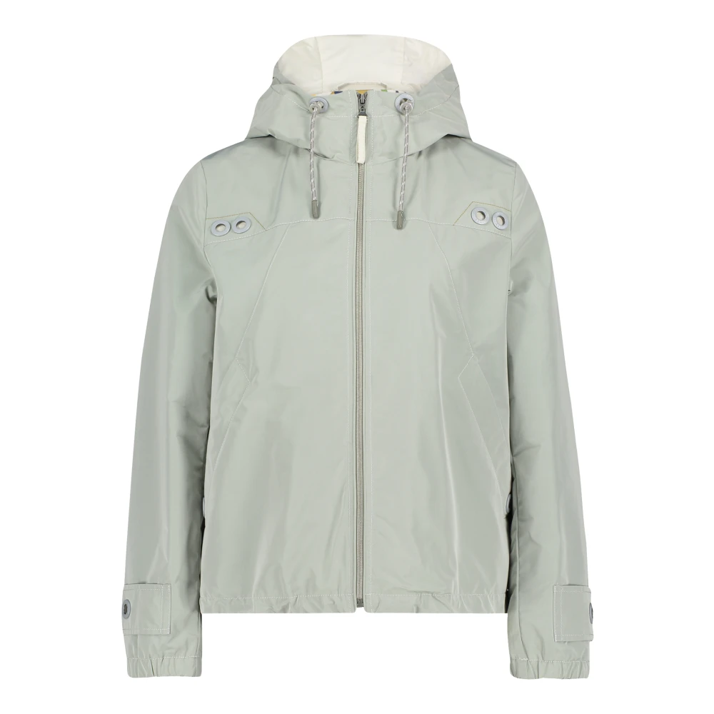 Amber & June Gewatteerde Casual Blouson Jas Green Dames