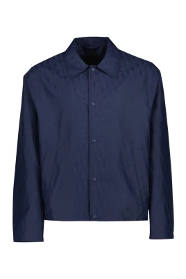 Marinblå Jacquard Jacka