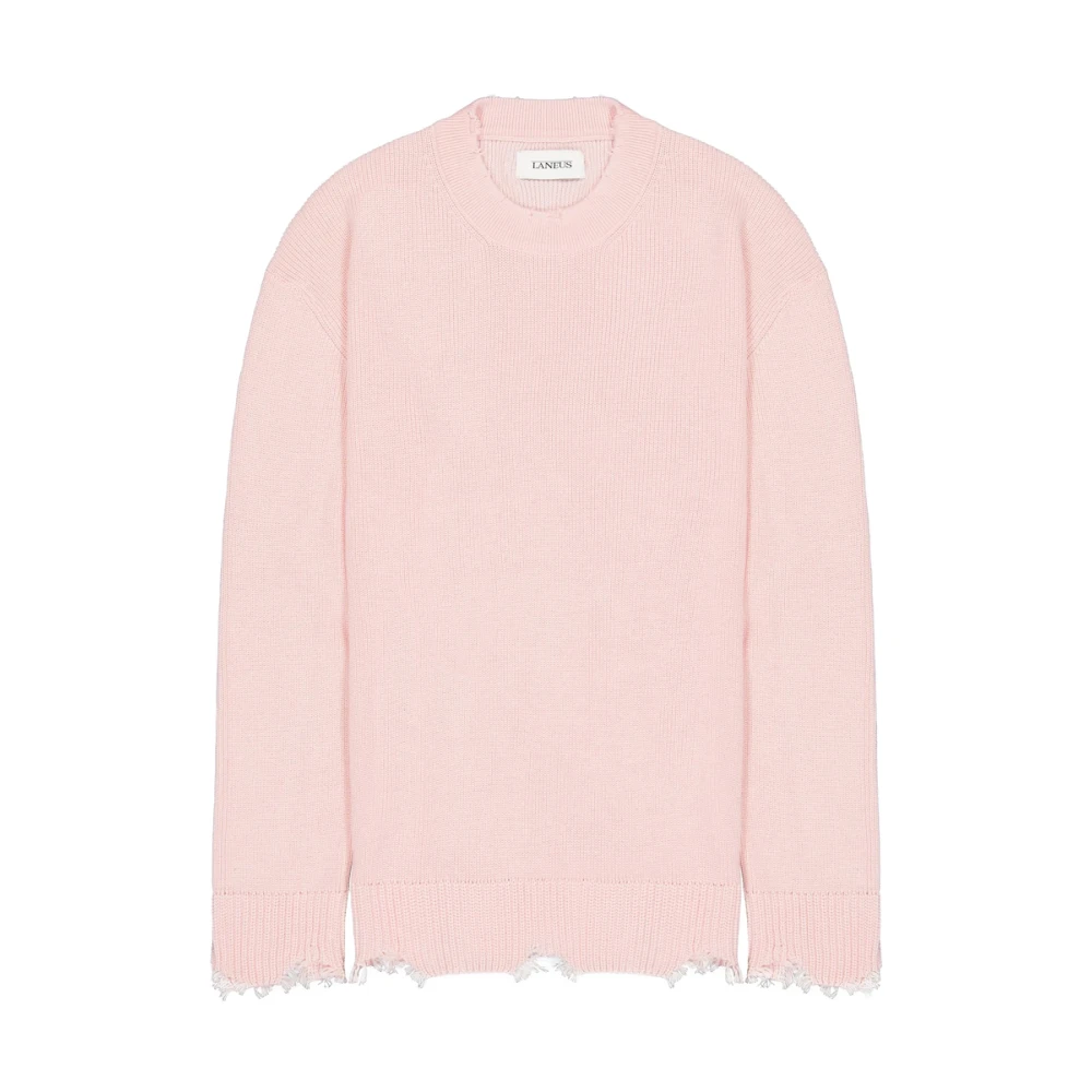 Laneus Roze Crew Neck Sweater Pink Heren