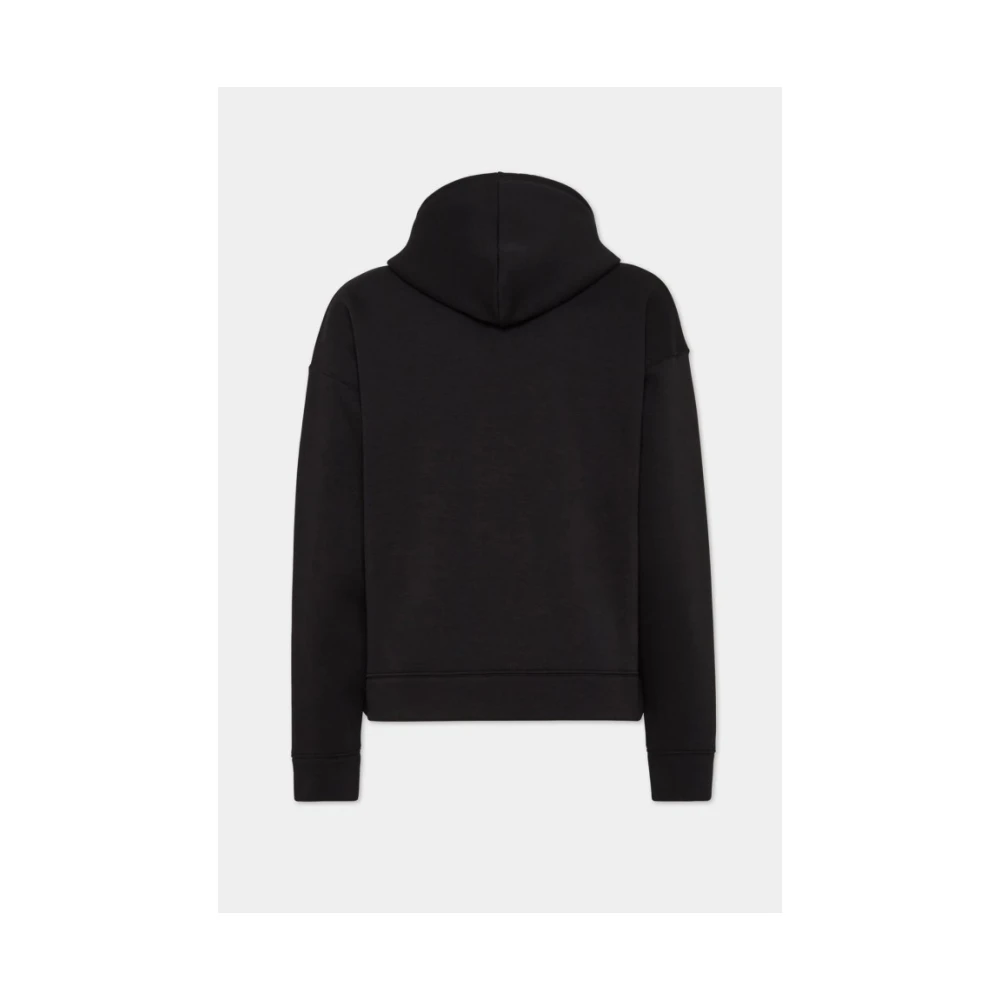 Dsquared2 Icon Loose Fit Hoodie met Kangoeroezak Black Heren