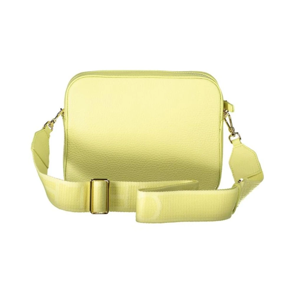 Coccinelle Gele Leren Crossbody Tas Stijlvol Yellow Dames