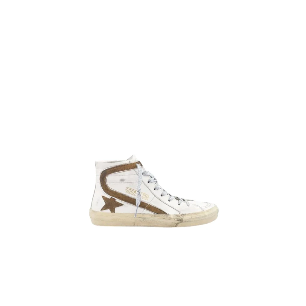 Golden Goose Bruine Suède Ster Sneakers Dames Schoenen Wit