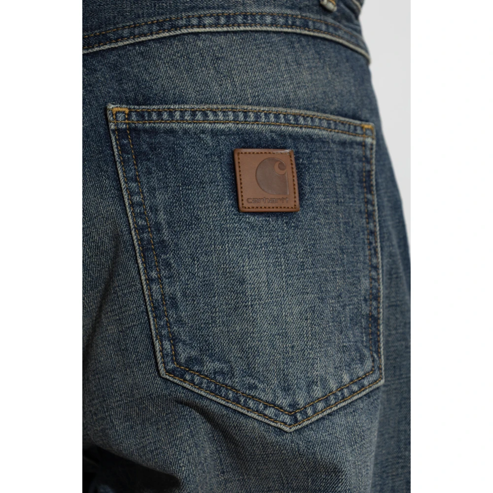 Carhartt WIP Jeans met logo Blue Dames