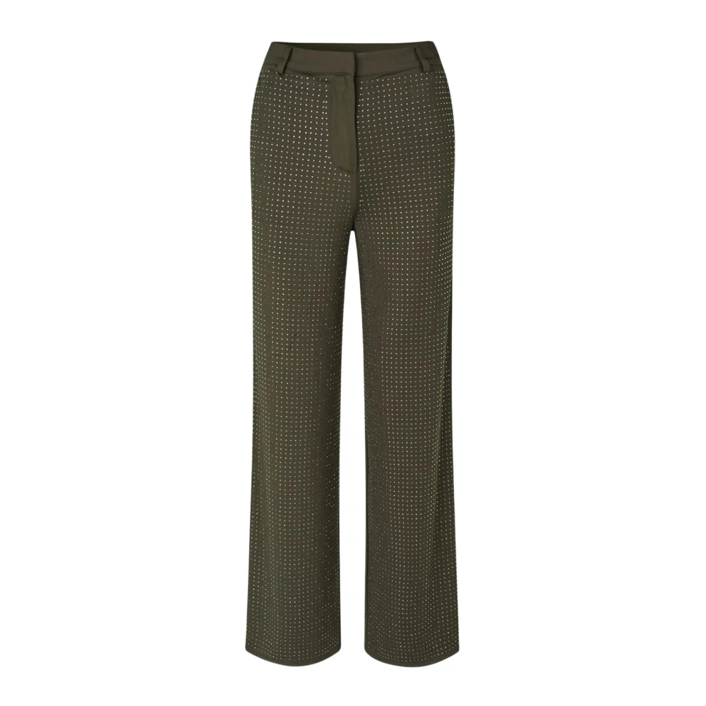 Samsøe Broek met Kristalversiering Green Dames