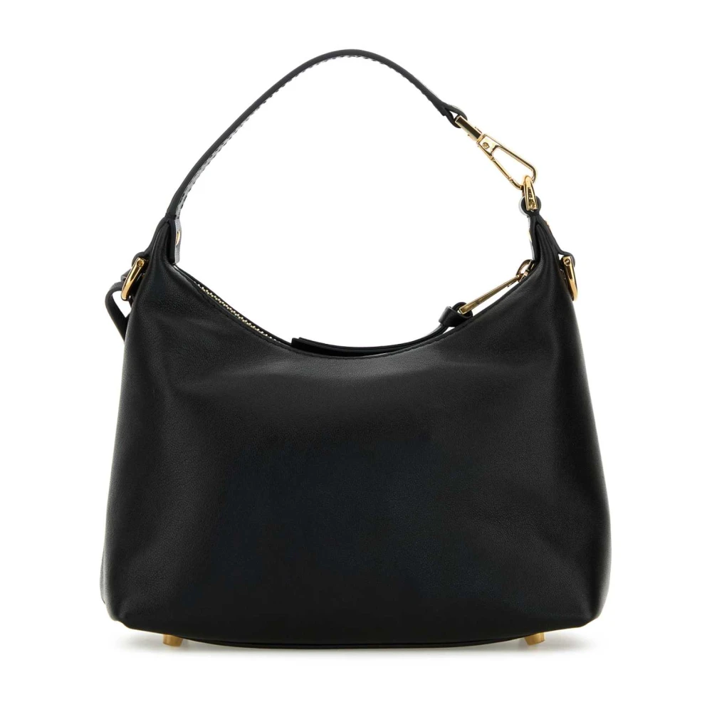 Versace Zwarte leren Hobo Handtas Black Dames