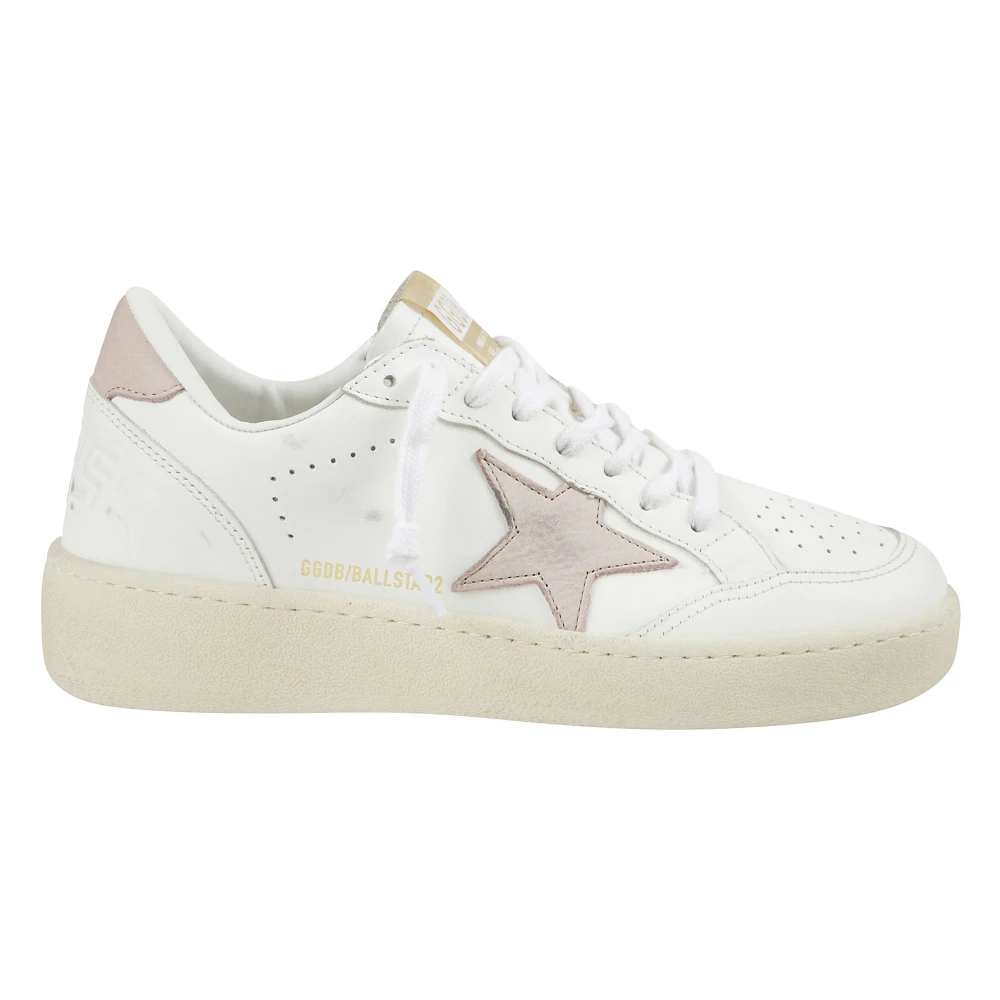 Golden Goose Women's White Sneakers, 8 Uk, Leather High Sole Trainers