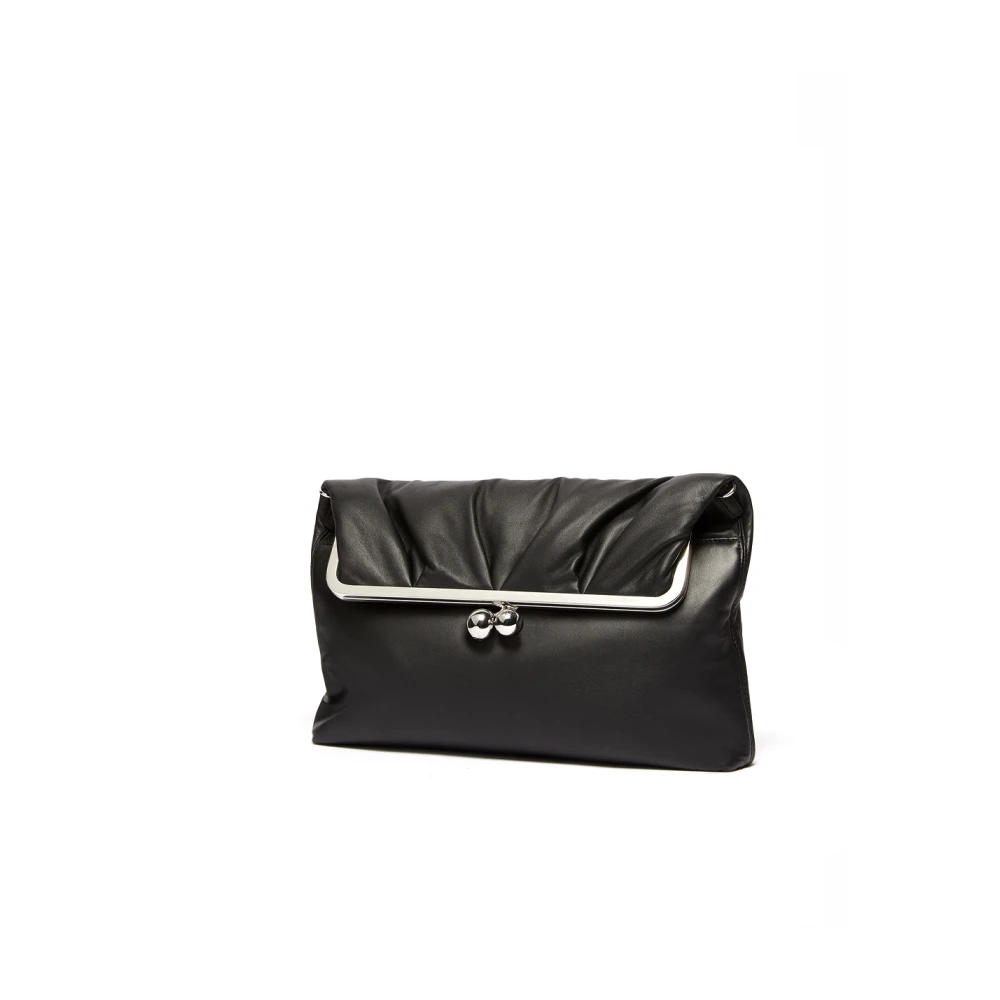 Max Mara Vintage Pasticcino tas in zwart leer Black Dames