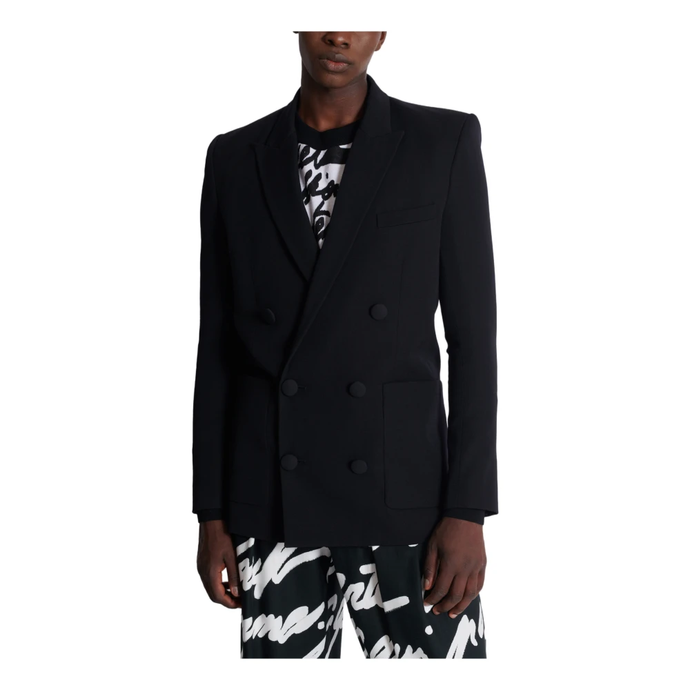 Balmain Grain de poudre blazer Black Heren