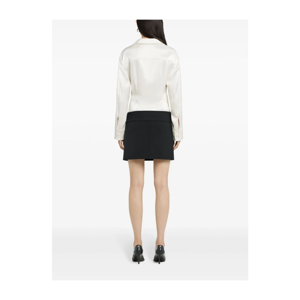 Courrèges Witte Blouse met Zakken White Dames