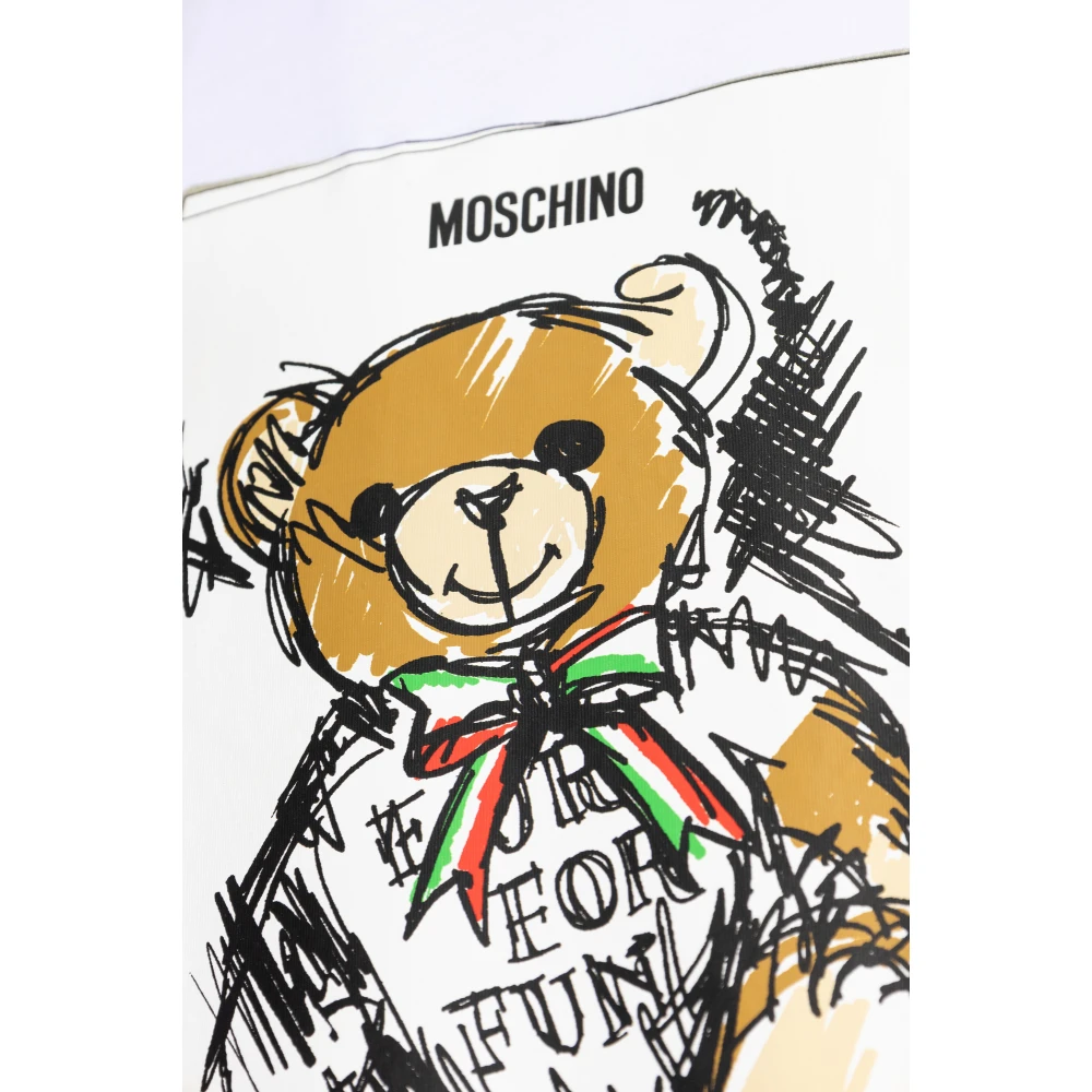 Moschino T-shirt met print White Heren