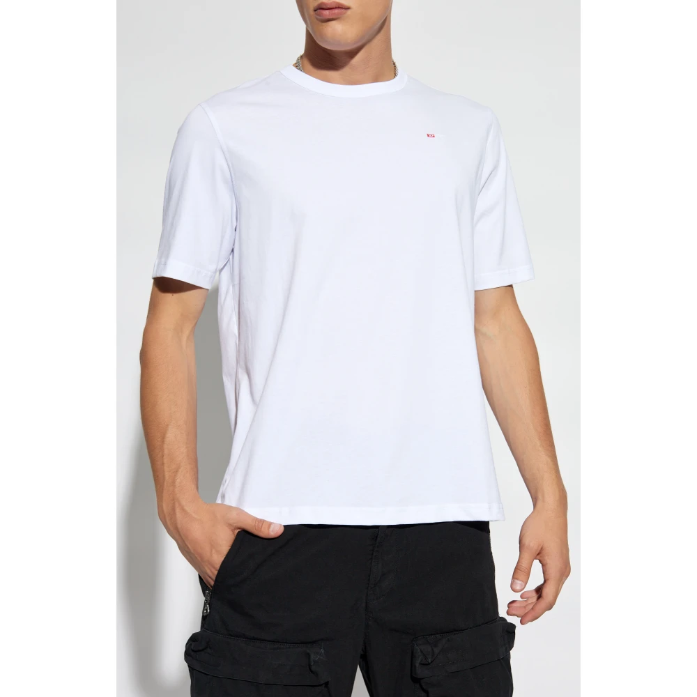 Diesel T-shirt T-Adjust-Microdiv White Unisex
