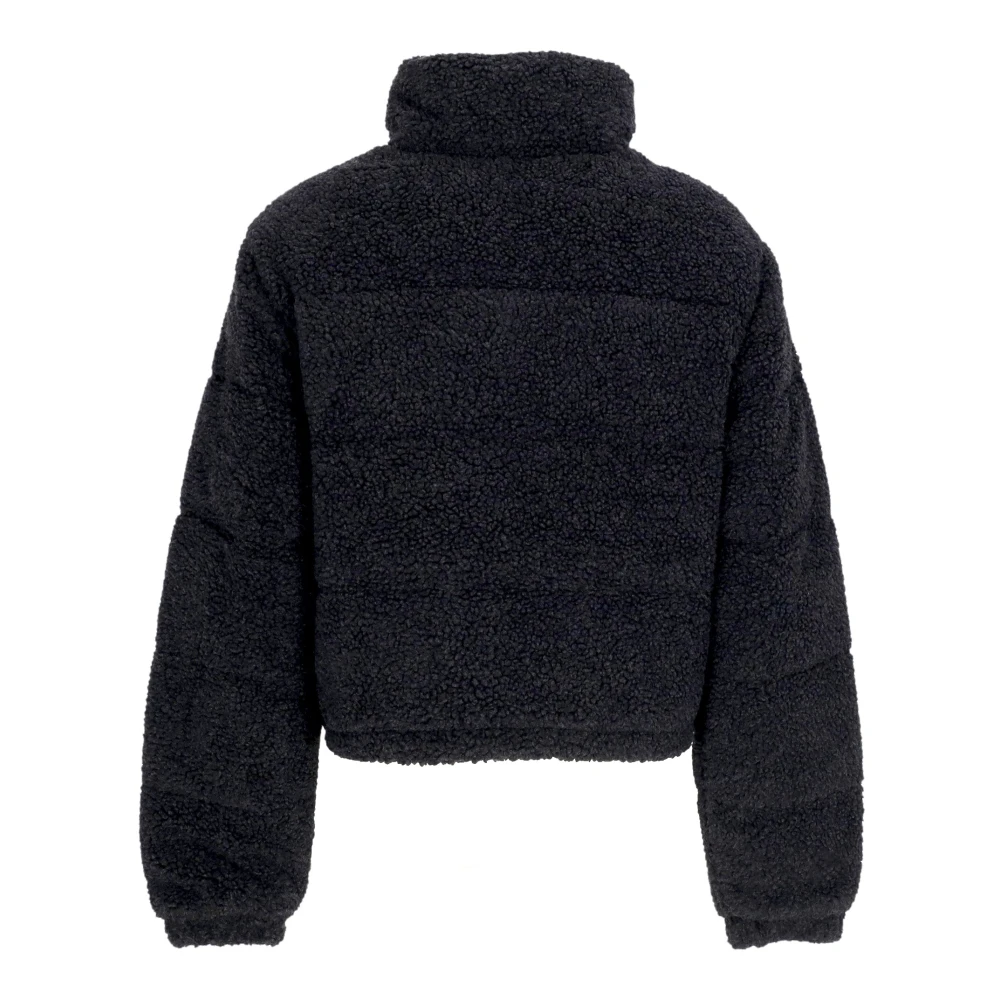 Tommy Hilfiger Zwarte Sherpa Teddy Puffer Jas Black Dames