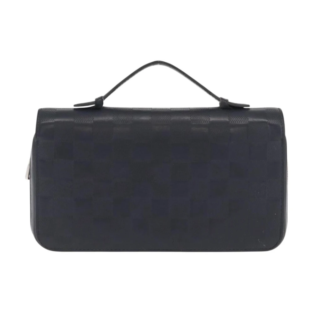 Louis Vuitton Vintage Women's Black Pre-Owned Vintage Damier Ebene Continental Wallet
