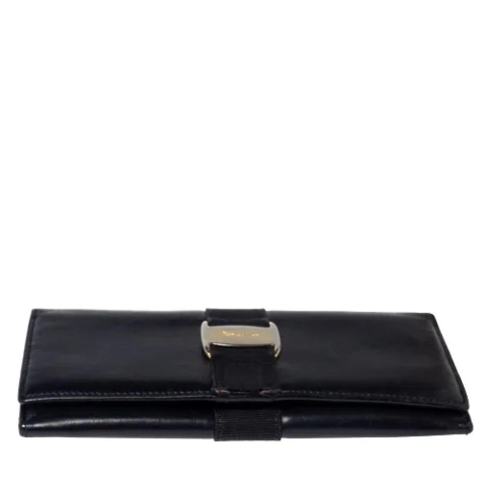 Salvatore Ferragamo Pre-owned Leather wallets Black Dames