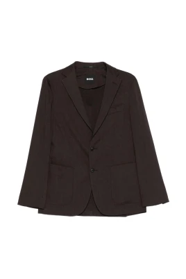 Slim-fit Jacka i Tech Linen