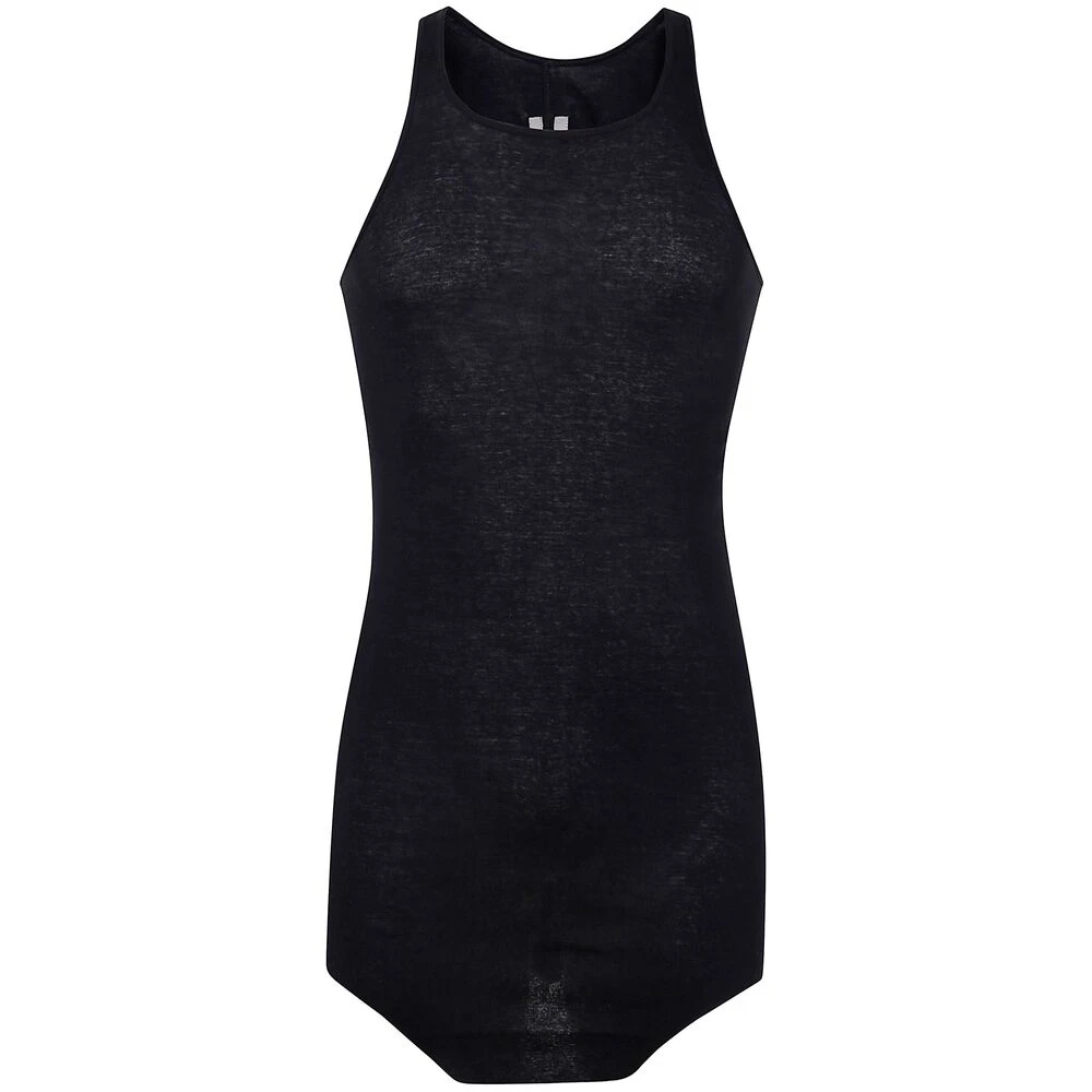 Rick Owens Basic Rib Tank Black Heren