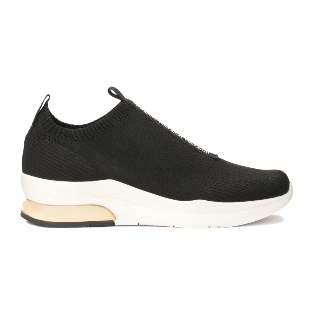 Kazar Zwarte sneakers met elastische slip-on bovenwerk Dames Schoenen