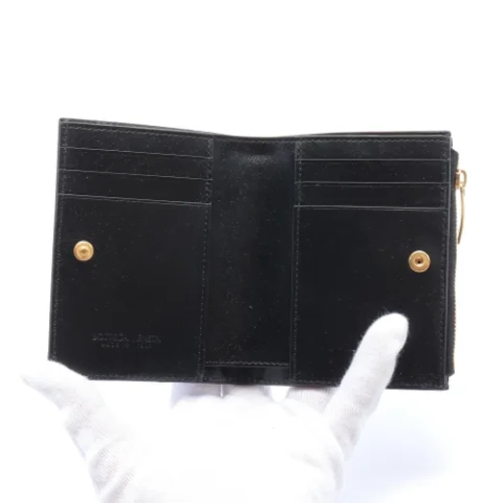 Bottega Veneta Vintage Pre-owned Leather wallets Black Dames