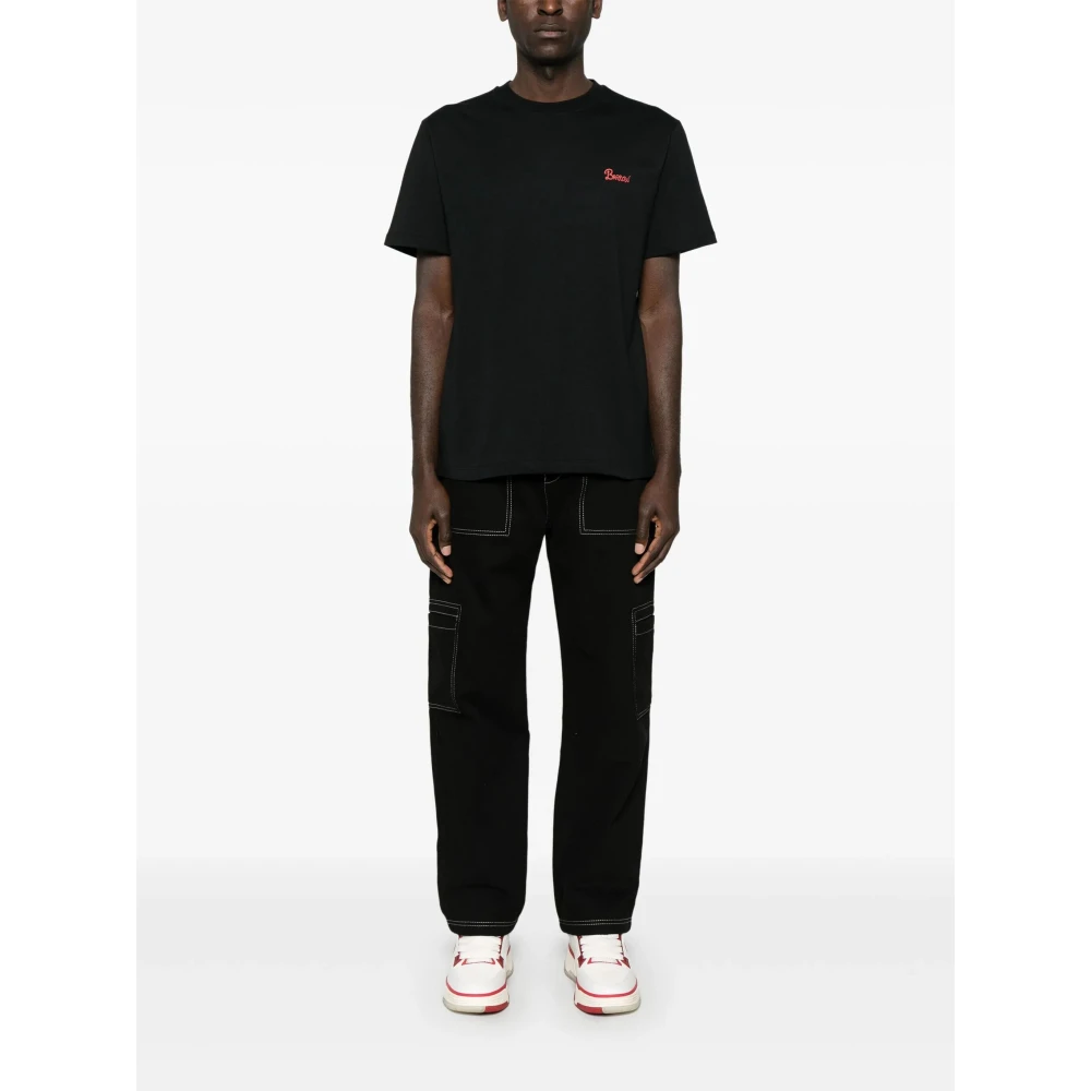 Barrow Zwart Basic Tee Shirt Black Heren