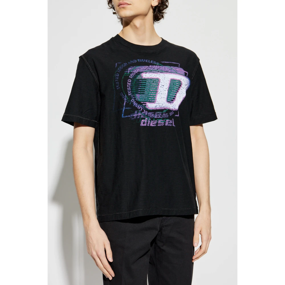 Diesel T-shirt T-Adjust-R11 Black Heren
