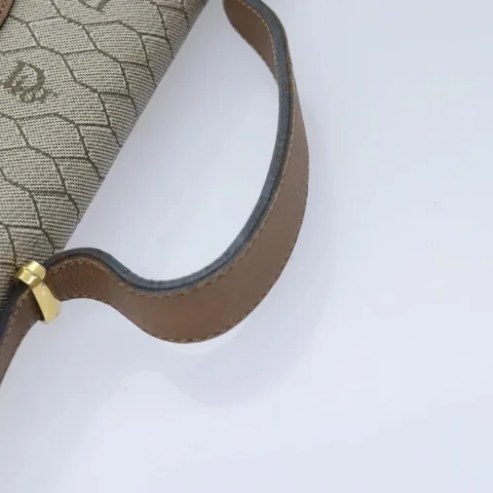 Dior Vintage Pre-owned Leather handbags Beige Dames