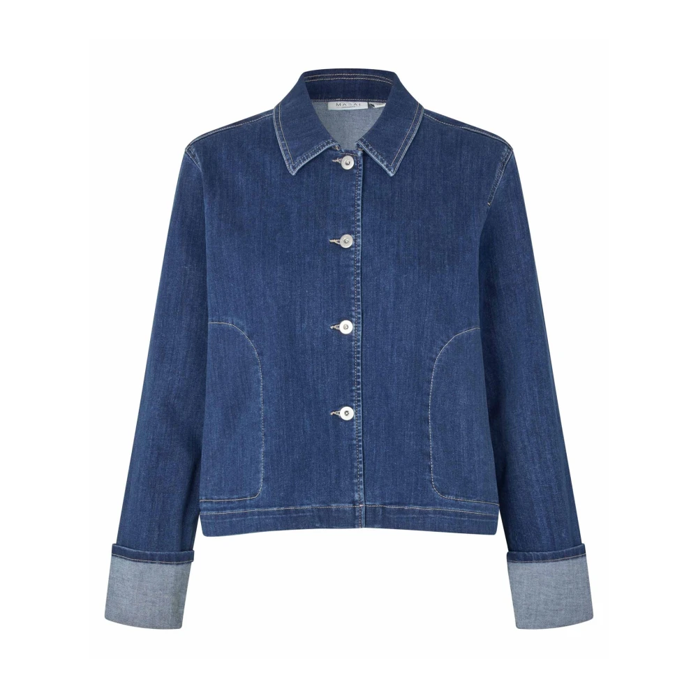 Masai Women's Blue Denim Jackets - Denim Jackets - Xl - Jackets