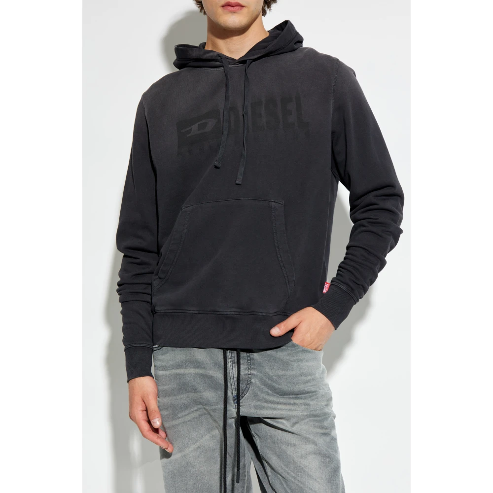 Diesel Hoodie S-Ginn-Hood-K44 Gray Heren