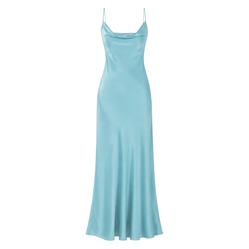 Pinko Women's Blue Camisole Dress - Gowns - L - Dresses