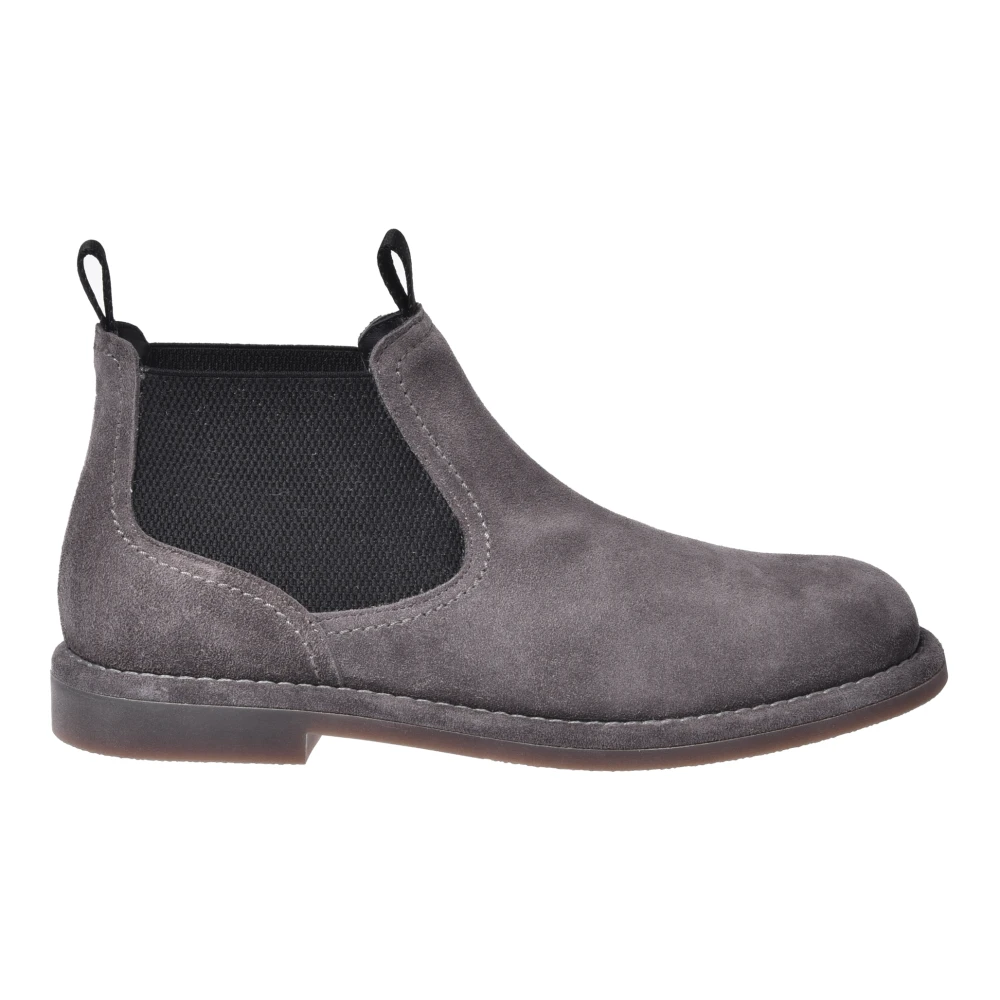 Baldinini Herr Grå Skor 40 Eu, Läder, Ankelstövel