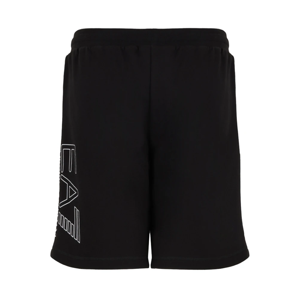 Emporio Armani EA7 Zwarte Shorts voor Heren Black Heren