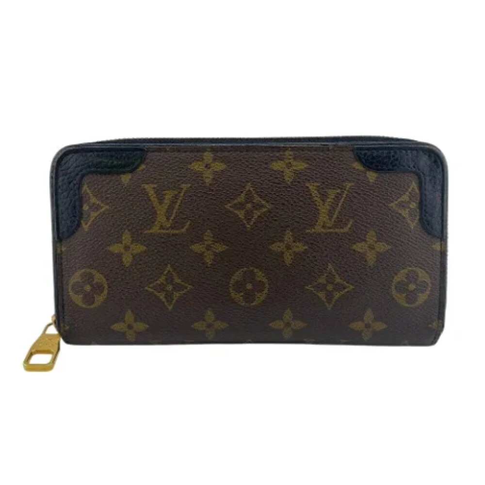 Louis Vuitton Vintage Pre-owned Canvas wallets Black Dames