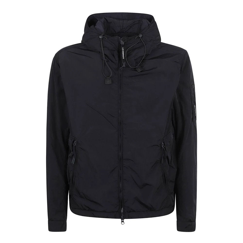 C.P. Company Blauwe Waterafstotende Hoodie Jas Black Heren