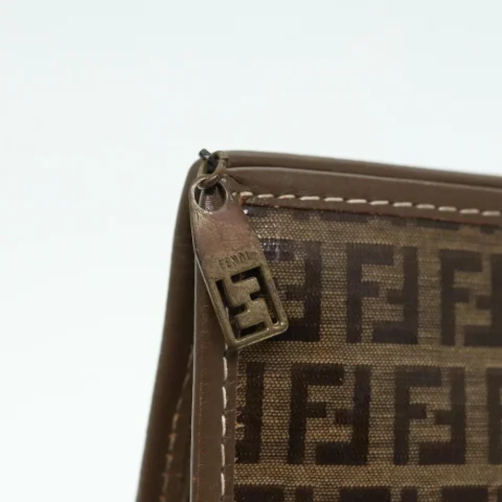 Fendi Vintage Pre-owned Canvas clutches Brown Dames