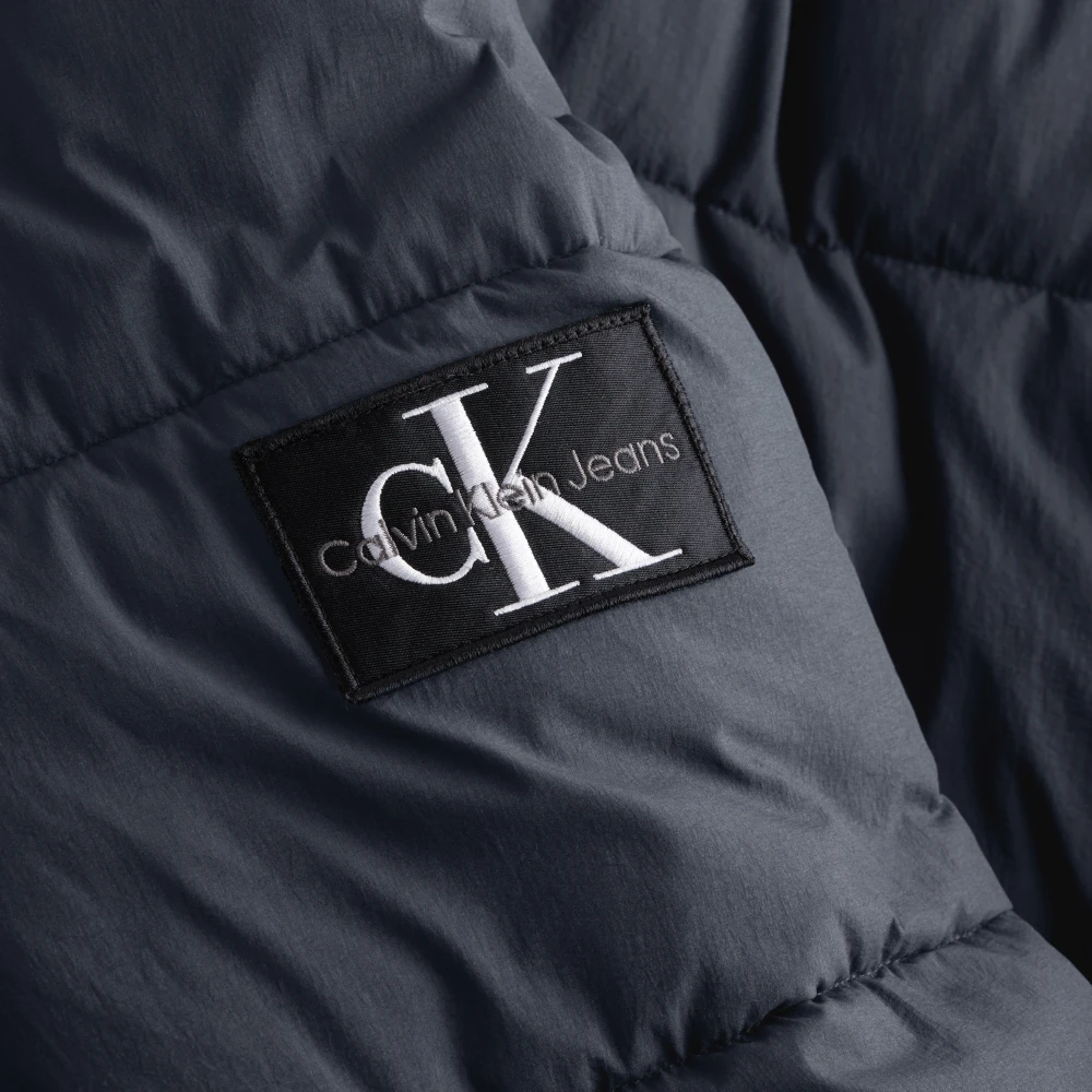 Calvin Klein Winter Essentials Jas Ink Blauw Gray Heren