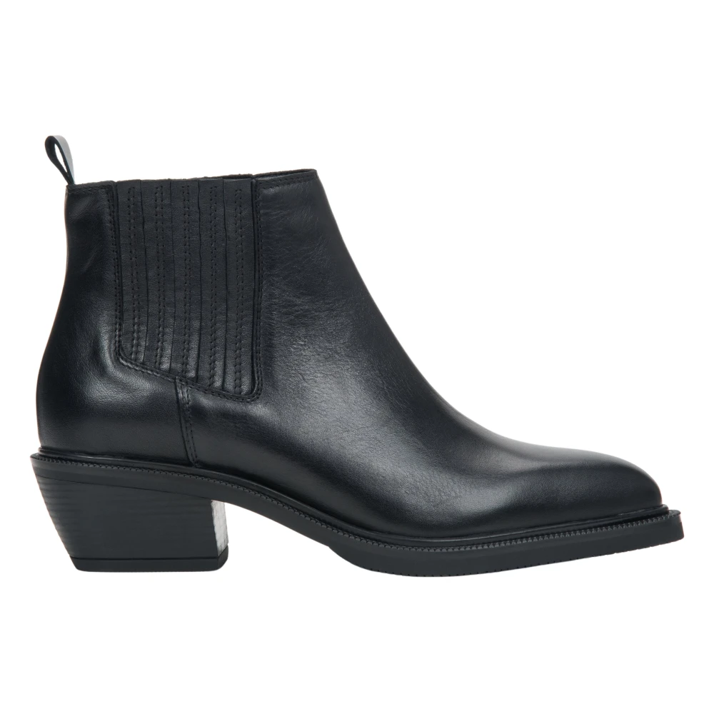Estro Black Cowboy & Biker Boots, Female, 5 Uk, Low Cowboy Boots