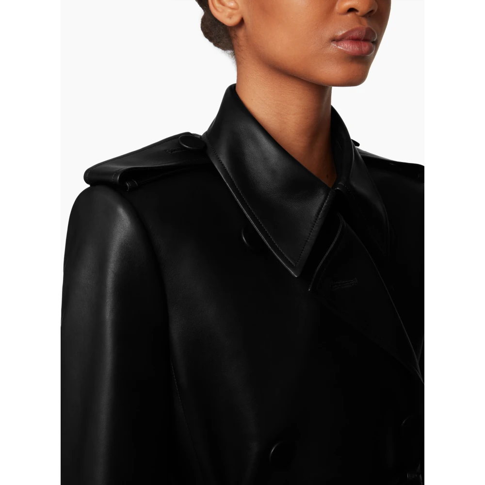 Nina Ricci Halter Trenchcoat IN Nappa Black Dames