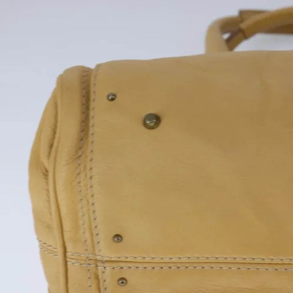 Chloé Pre-owned Leather handbags Beige Dames