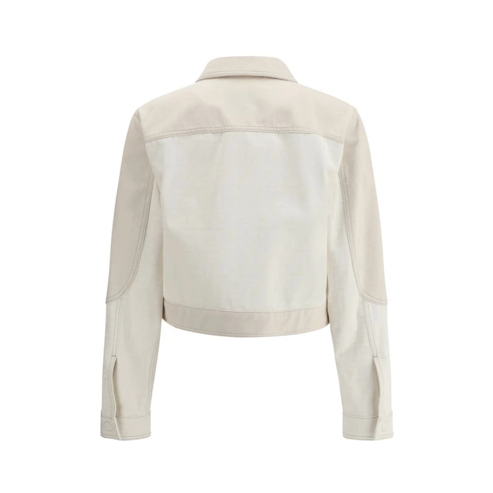 Fendi FF Print Denim Jack Multicolor Dames