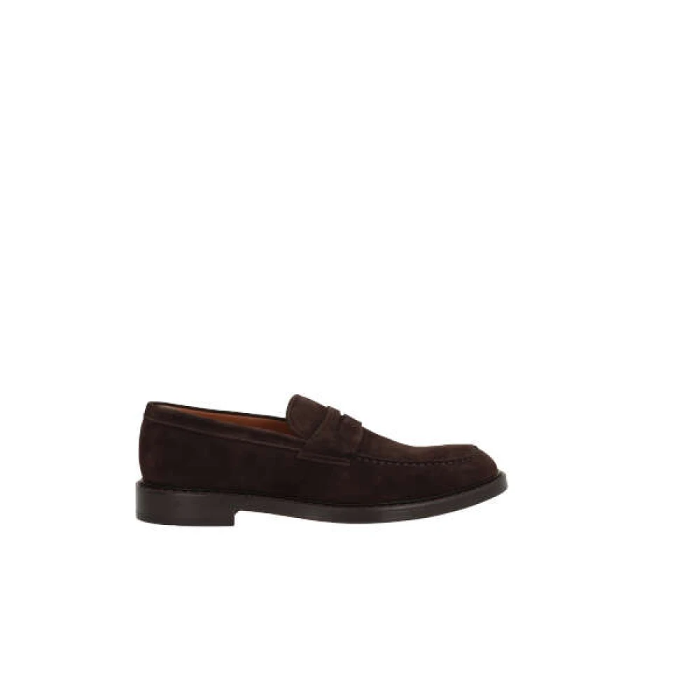 Doucal's Brun Mocka Penny Loafers Brown, Herr