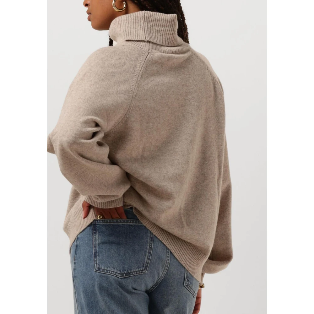 Gestuz Beige Wool Rollneck Sweater Beige Dames