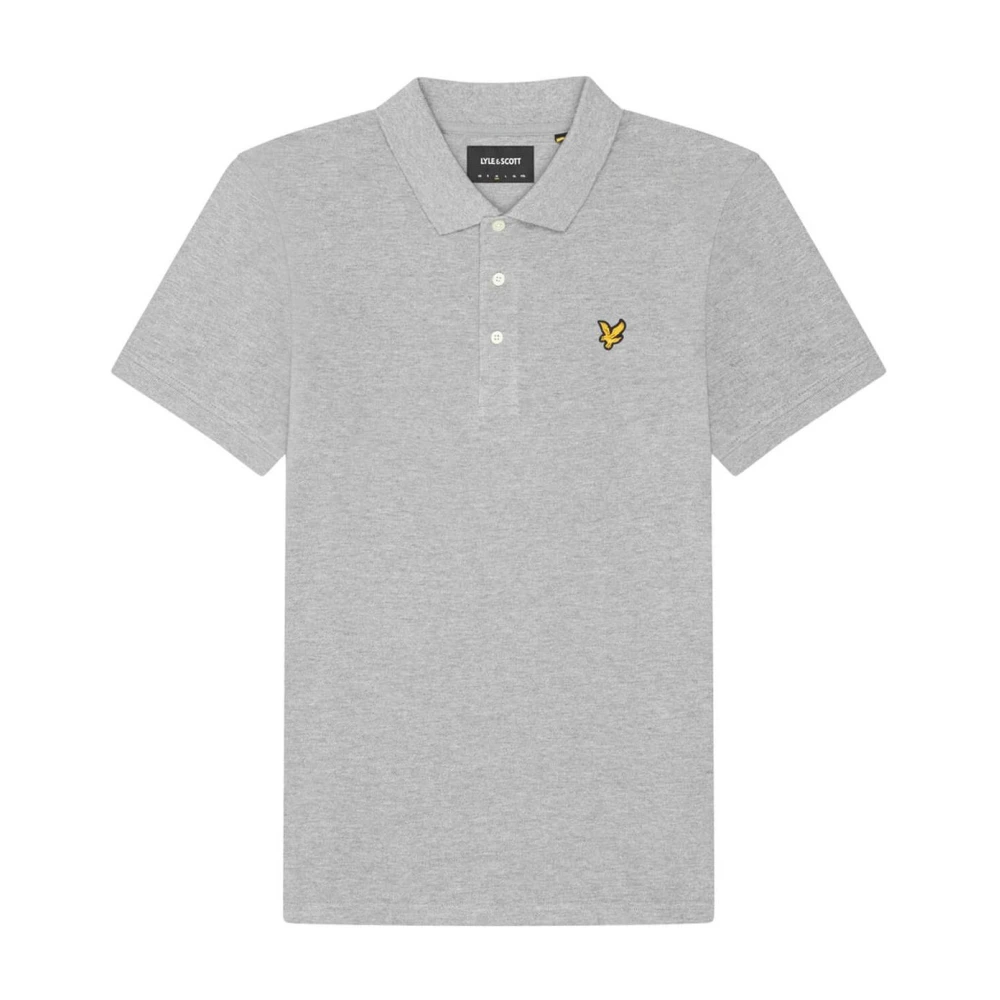 Lyle & Scott Men's Gray Polo Shirts, M, Polo Shirt