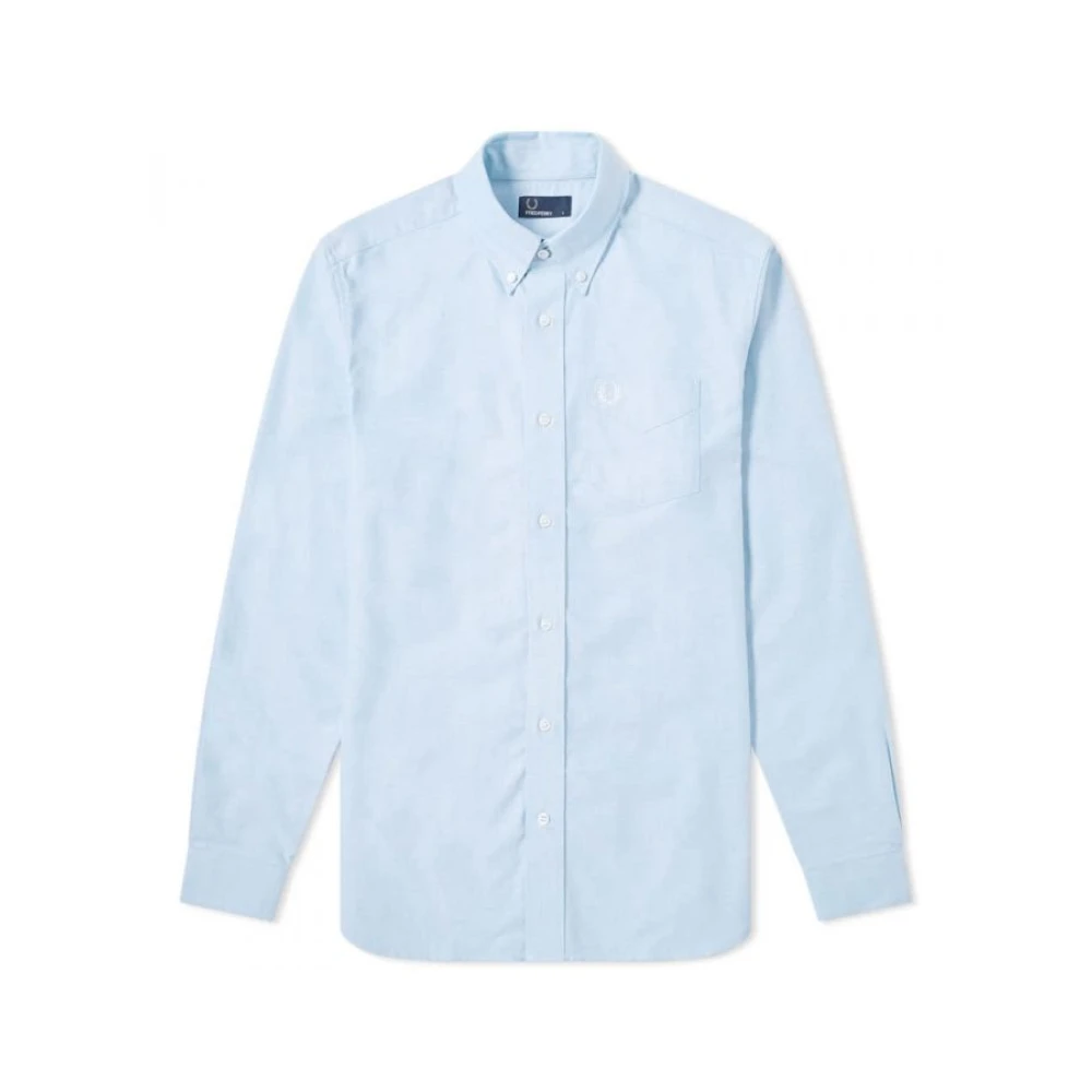 Fred Perry Men's Blue Formal Shirts, S, Classic Oxford Shirt