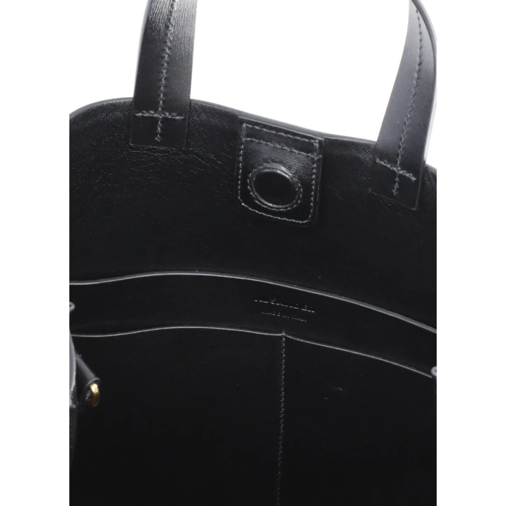 Jil Sander Zwarte Leren Handtas Vrouwen Schouderband Black Dames
