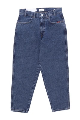 Stone Wash Wide Leg Jeans