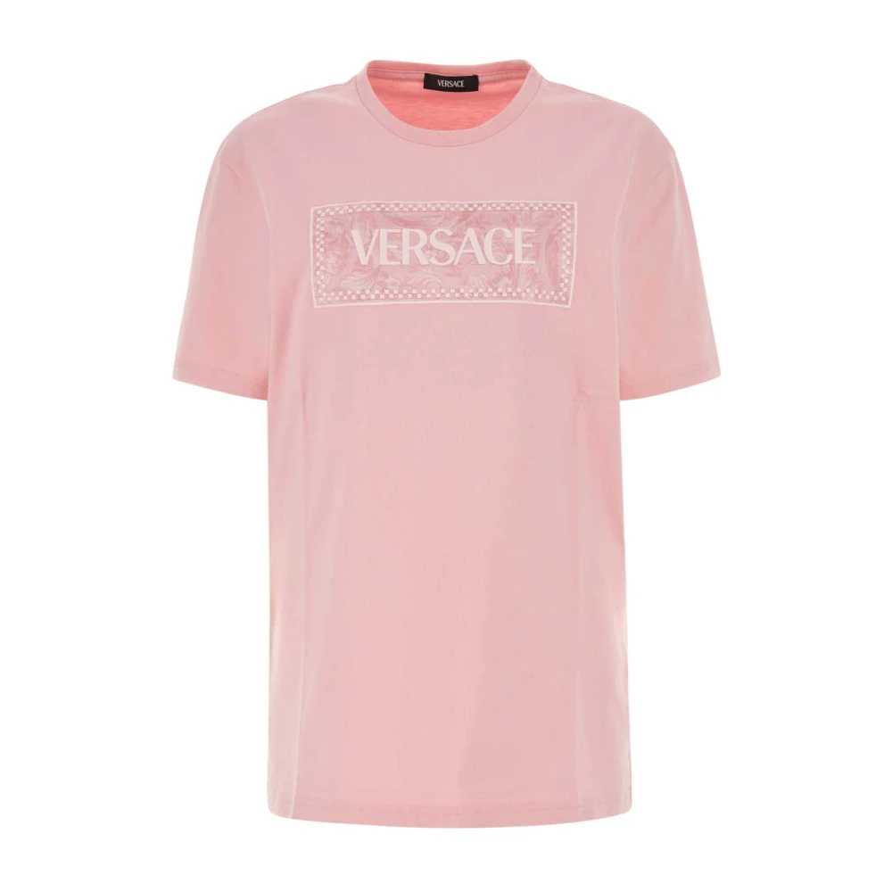 Versace Rosa bomull T-shirt Pink, Dam