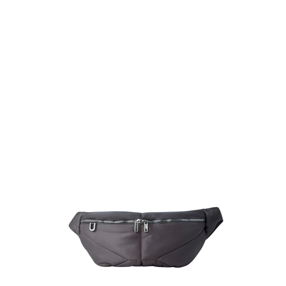 Moncler Unisex Grå Väskor One Size, Nylon, Marsupio Bältesväska