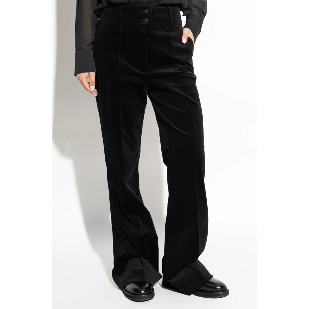 AllSaints Corduroy Broek Sevenh Black Dames