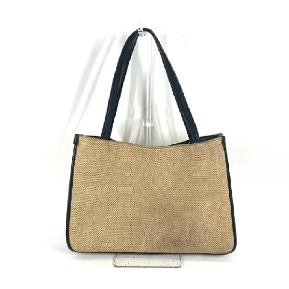 Gucci Vintage Pre-owned Fabric gucci-bags Beige Dames