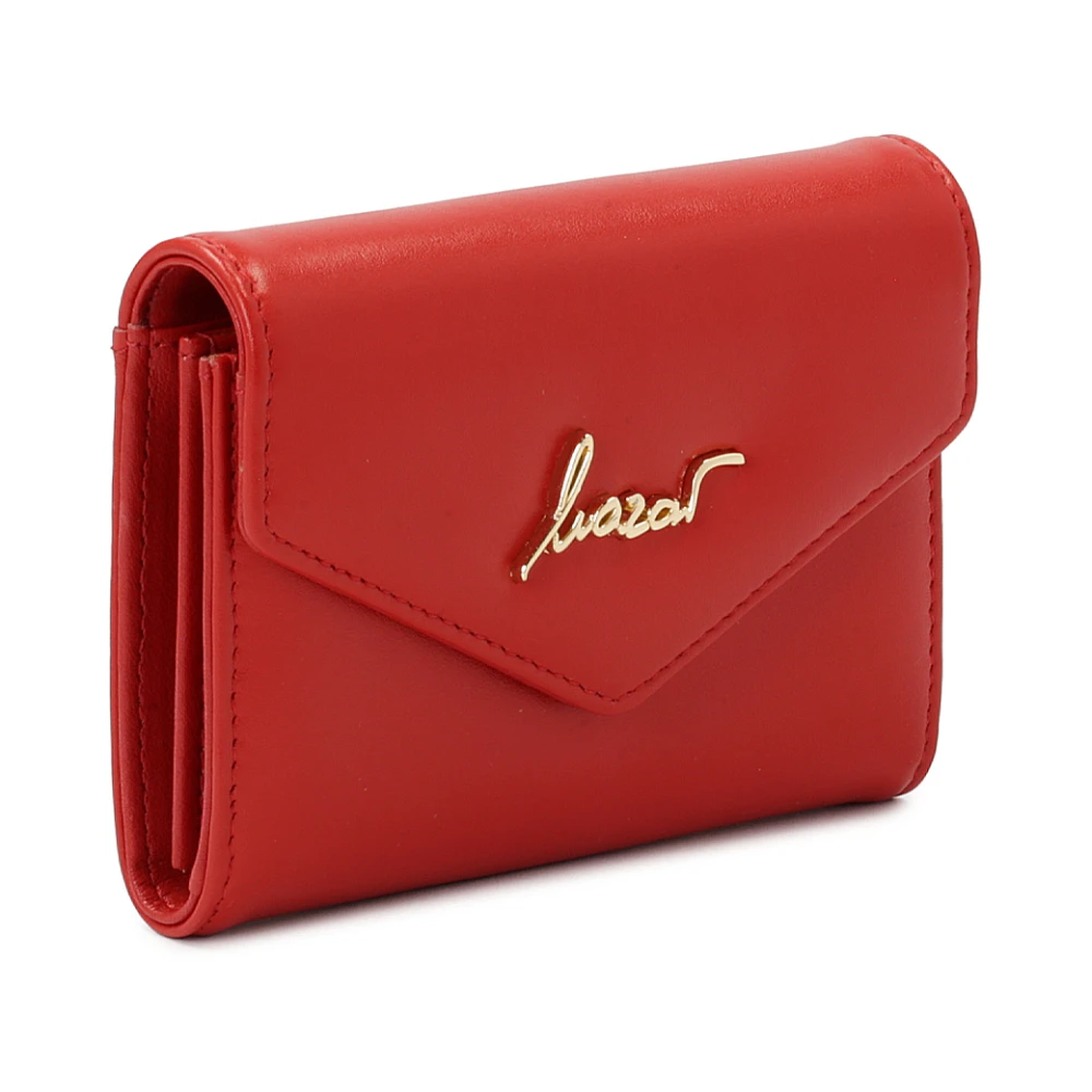 Kazar Kleine rode portemonnee met gouden logo Red Dames